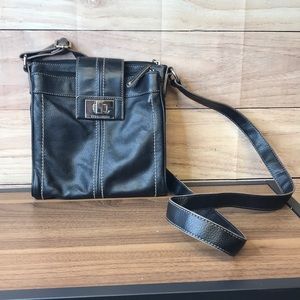 Black Tignanello Leather Purse